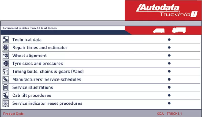 Autodata Truck Info: Diagnoza camioanelor în stil britanic