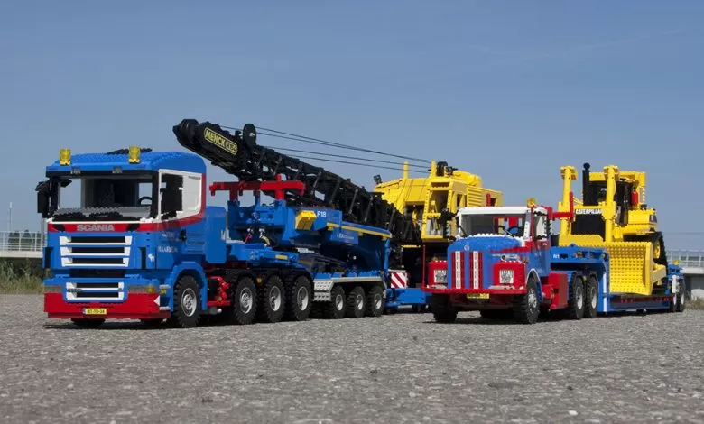 Un Scania R 500 din piesel Lego 1 Un Scania R 500 din piesel Lego