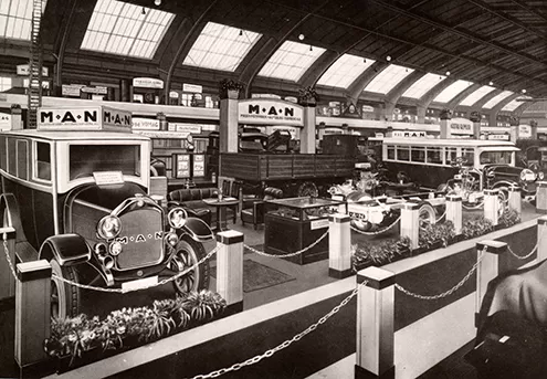 Standul MAN de la Salonul Auto de la Berlin din decembrie 1924