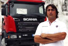 Scania G 450 8x8 livrează marmură de Carrara