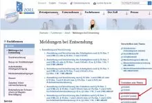 Autoritarea Vamală germană a publicat formularul de notificare a angajatorului unui transport 11 zoll gemania