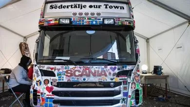 camion scania cu margele