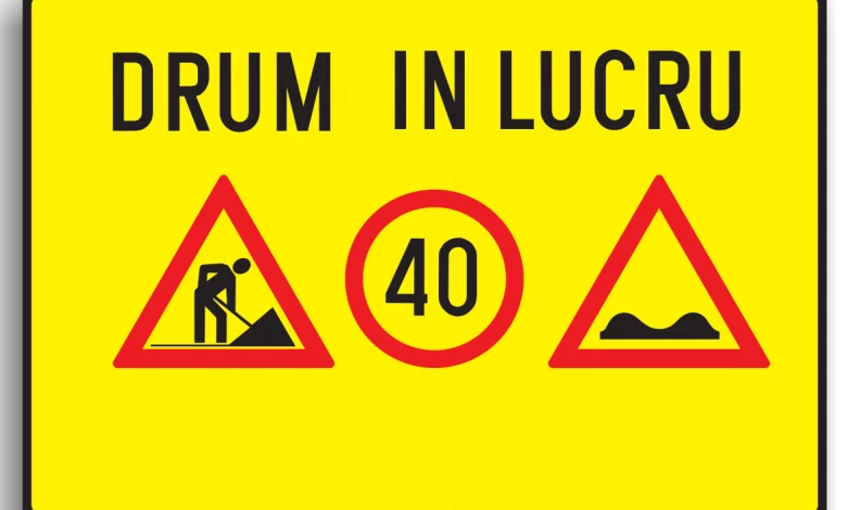 Lucrari pe autostrada A1 Bucuresti - Pitesti