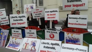 protest transportatori impotriva salariului minim