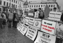 protest transportatori parlament european milog1