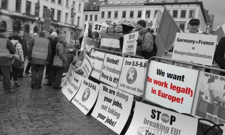 protest transportatori parlament european milog1