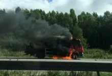 Cisternă cu propan a luat foc pe M56 în Anglia (VIDEO) 10 Cisternă cu propan