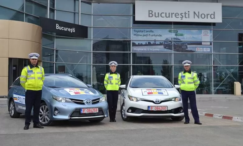 Două Toyota Auris Hybrid penru Poliție Rutieră București 1 Toyota Auris Hybrid