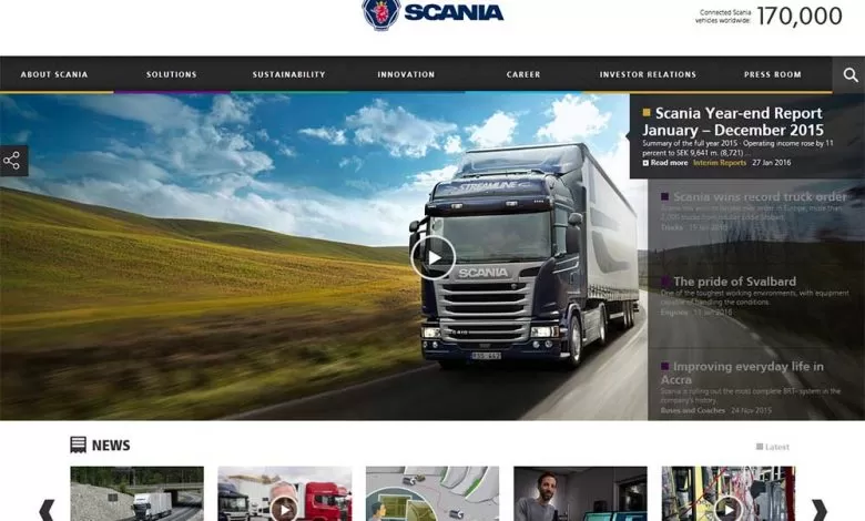 Trecutul, prezentul și viitorul sau reunit pe noul website Scania
