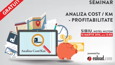 Seminar Euload pe tema costului per kilometru și a profitabilității