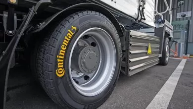 Terberg YT202-EV echipate cu anvelope Continental