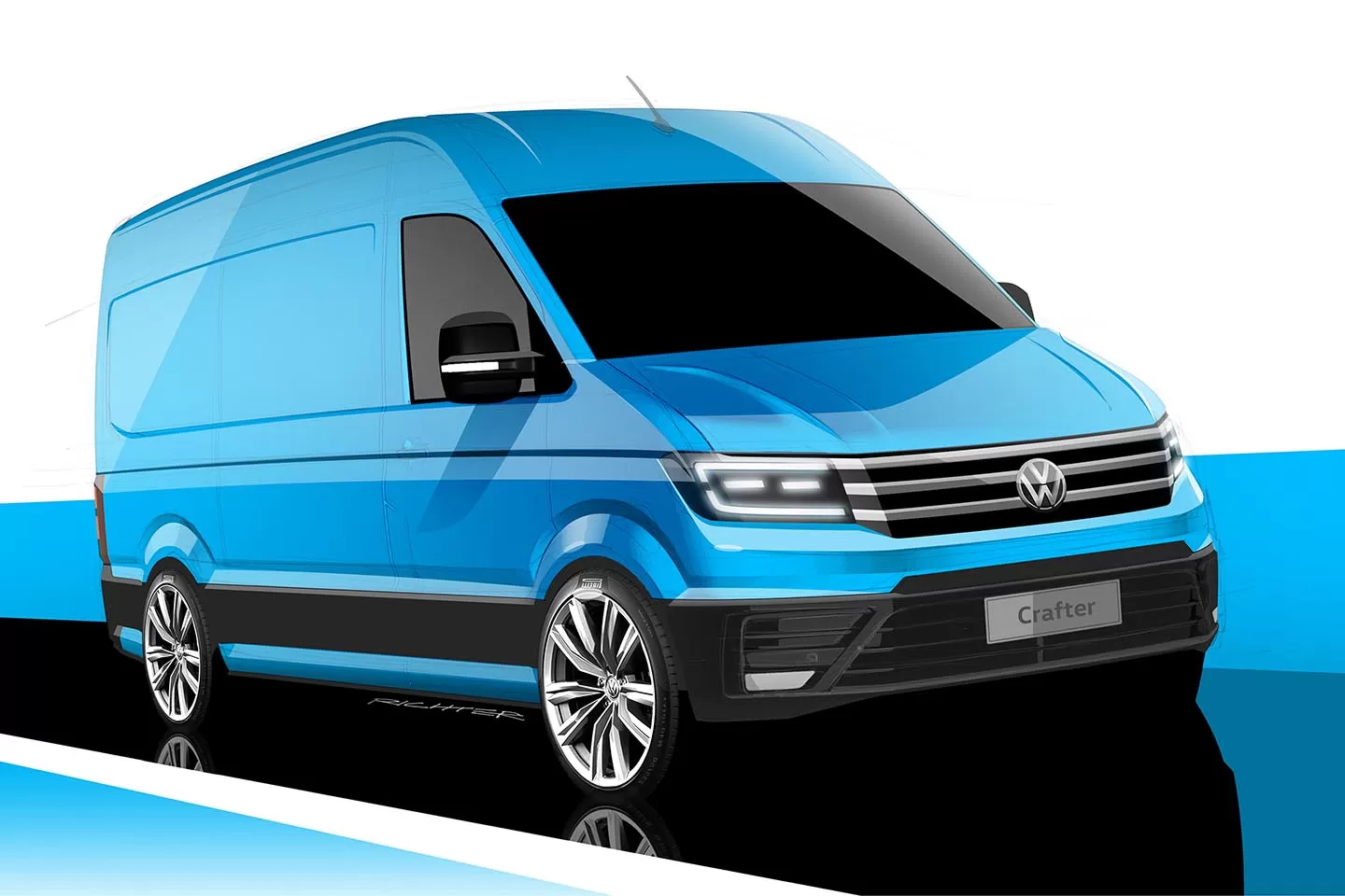 Primele schițe oficiale cu noul VW Crafter