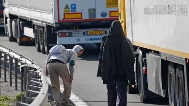 Transportatorii francezi protestează pentru creșterea siguranței la Calais
