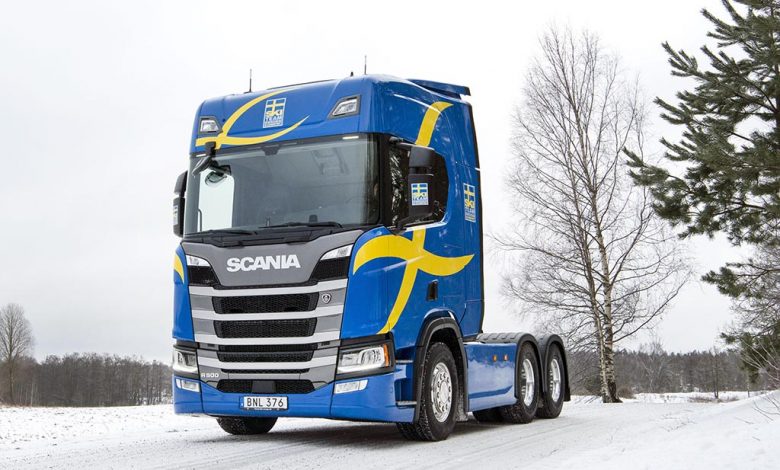Noul Scania R500 intră în dotarea echipei de schi fond a Suediei