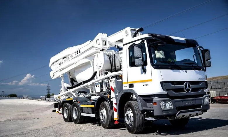 Pompa malaxor Magnum MK 32L pe șasiu Actros 4141 a celor de la Elis Pavaje 1 Pompa malaxor Magnum MK 32L pe șasiu Actros 4141 a celor de la Elis Pavaje