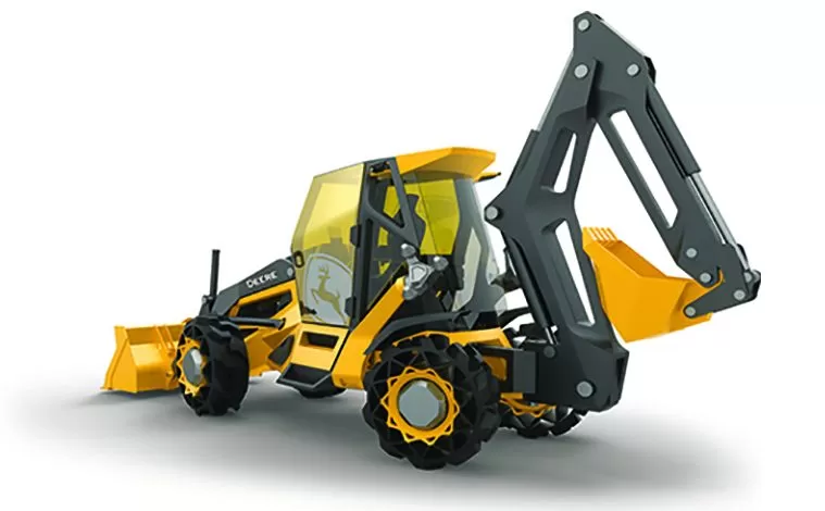 John Deere și o subsidiară BMW au dezvoltat buldoexcavatorul viitorului