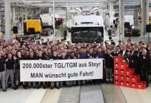 Uzina MAN din Steyr a produs camionul cu numărul 200.000