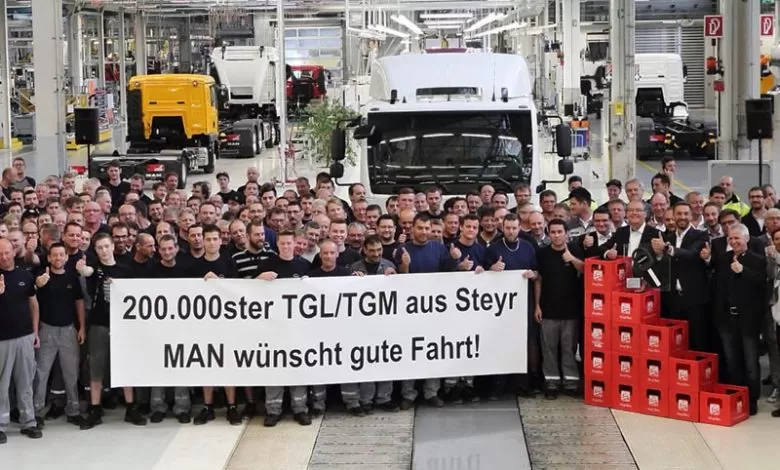 Uzina MAN din Steyr a produs camionul cu numărul 200.000