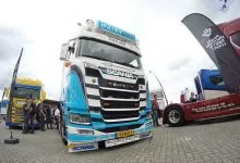 Camionul Scania S580 V8 Highline al companiei Dairytop