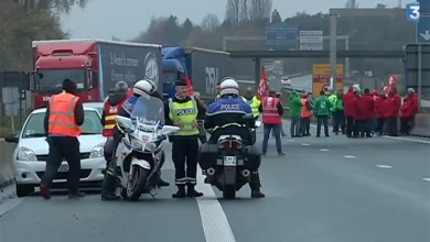 Acțiune sindicală de informare a șoferilor de camion străini în Franța