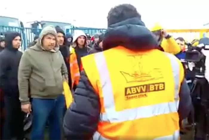 Razie a poliției belgiene împotriva dumpingului social în parcare Zeebrugge