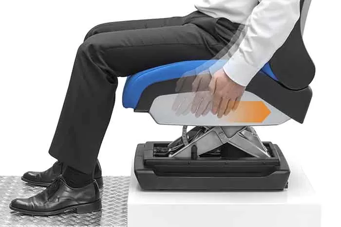 Un scaun de șofer care se ajustează prin intermediul gesturilor