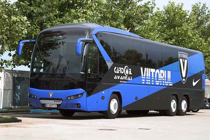 NEOPLAN Tourliner C, noul autocar al echipei FC Viitorul Constanța