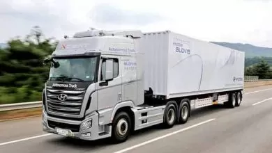 Primul test de drum al unui camion Hyundai Xcient autonom în Coreea de Sud