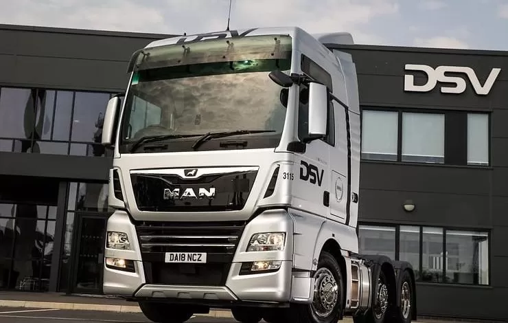 DSV operează 1.000 de camioane MAN în Marea Britanie