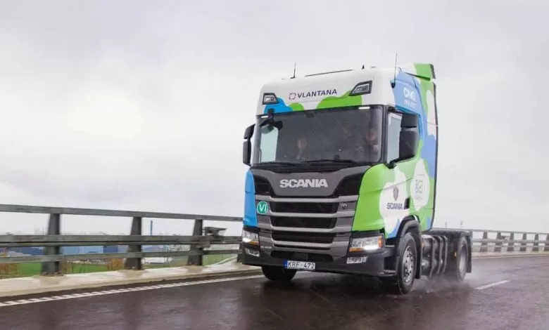 Vlantana testează primul camion alimentat cu CNG din Lituania