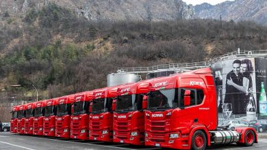 Apa minerală Sanpellegrino va fi transportată în camioane Scania R 410 cu gaz