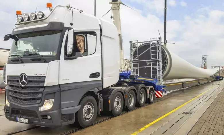 Goldhofer Ventum, cea mai lungă platformă extensibilă cu axe pendulare