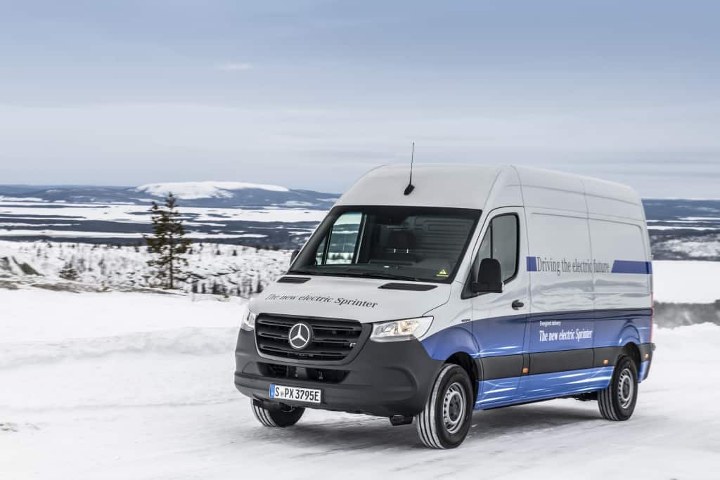 Mercedes-Benz a încheiat testele în condiții de iarnă cu eSprinter