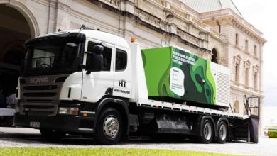 Motor Scania de 16 litri care funcționează cu biodiesel produs din deșeuri de plastic