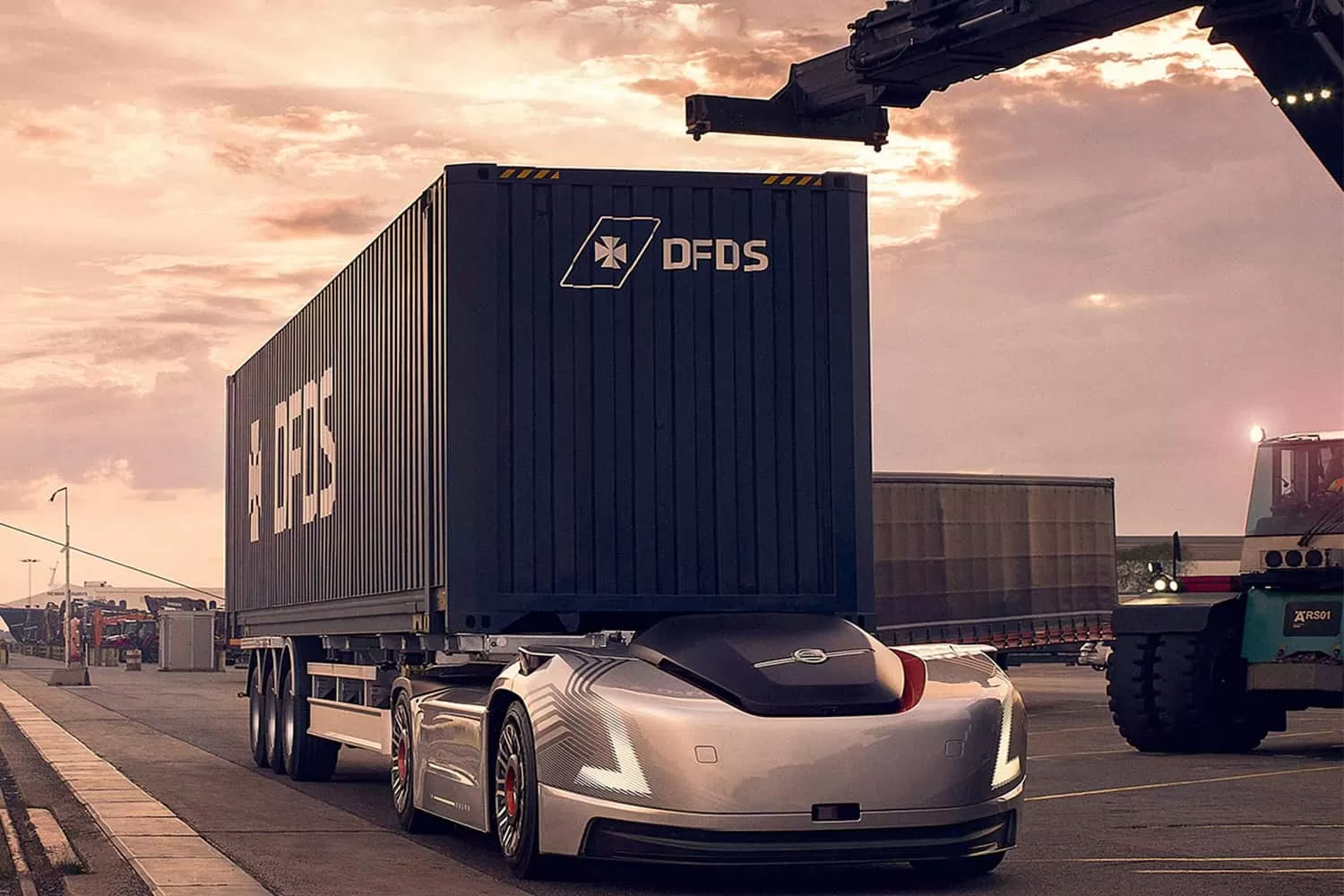 Camionul autonom Vera transportă containere în portul Göteborg (VIDEO)