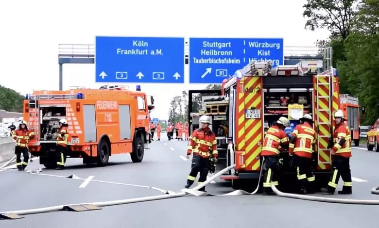 Șoferul unui camion înmatriculat în România a provocat un accident grav pe A3 în Germania