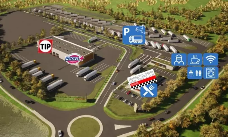 TIP a deschis primul centru rutier cu parcare securizată pentru camioane