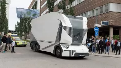 Einride a făcut o primă demonstrație urbană cu T-Pod în Stockholm