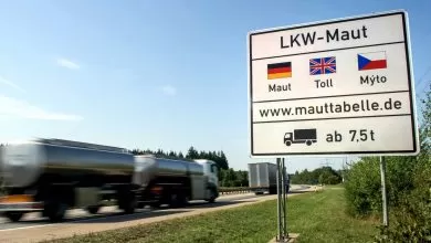 Camioanele au efectuat mai mulți kilometri pe drumurile cu taxă din Germania