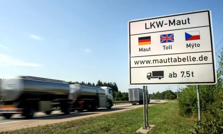 Camioanele au efectuat mai mulți kilometri pe drumurile cu taxă din Germania