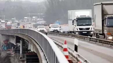 Interdicție de circulație pentru camioane pe podul Salzbachtal de pe A 66