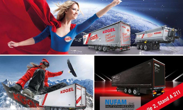 Semiremorcile Kögel Trucker și Cargo Black Edition 2019 expuse la NUFAM 2019