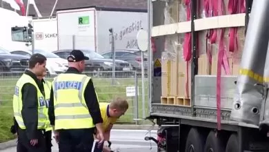 Camion surprins în trafic de poliția din Hamburg circulând cu 140 km/h