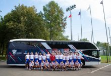Echipa națională de fotbal a Rusiei călătorește cu un Neoplan Cityliner