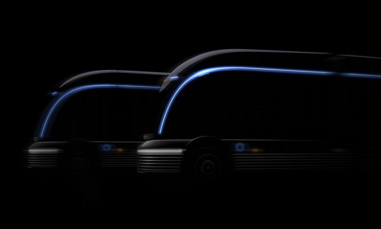 Teaser foto cu viitorul camion Hyundai cu sistem de propulsie cu hidrogen