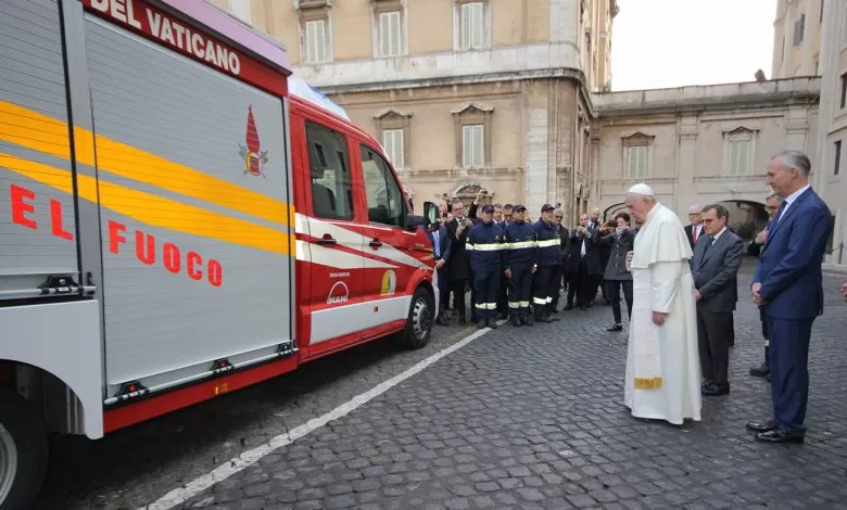 Un MAN TGE 6.180 de pompieri donat Corpului de Pompieri din Vatican