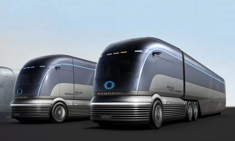 Hyundai HDC-6 Neptune, un camion electric cu hidrogen și design Art Deco