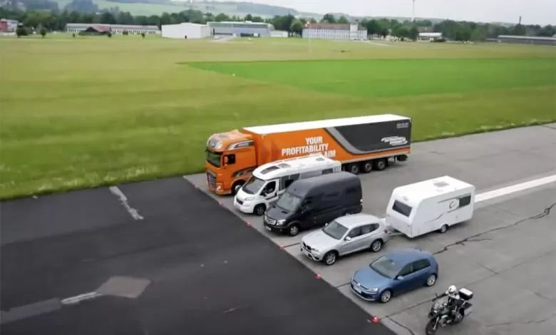 Un camion de 40 tone are nevoie de 36.2 metri pentru a se opri complet de la 80 km/h