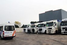 Șase camioane înmatriculate în România sechestrate în Belgia
