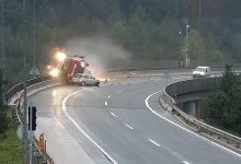 Șfârșit tragic pentru șoferul maghiar al unui camion pe centura Ljubljanei (VIDEO)